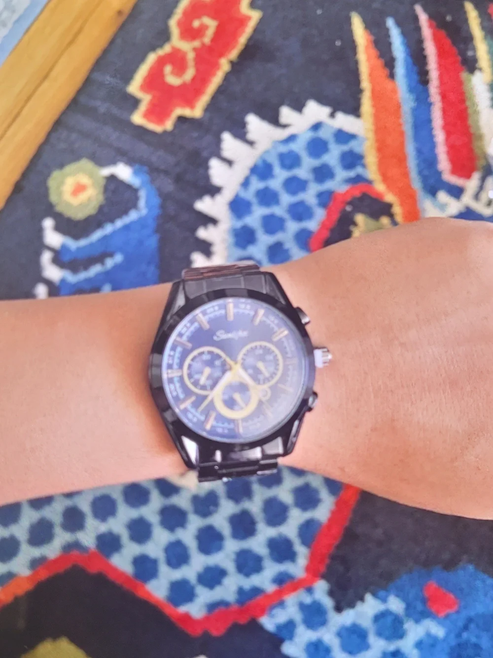 Black Men's Wristwatch - Unbranded